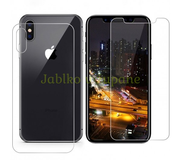 Tvrdené sklo Prémium HD iPhone XS Max - predné + zadné